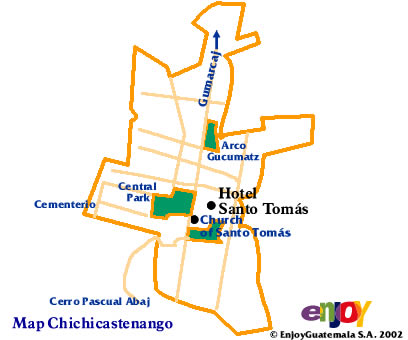 Map of Chichicastenango